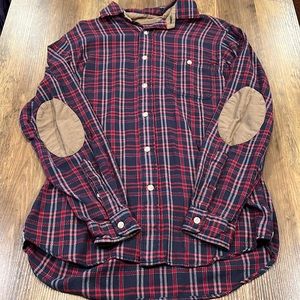 Daniel Cremieux Classics Plaid Button-Down Long Sleeve Flannel Shirt | Medium